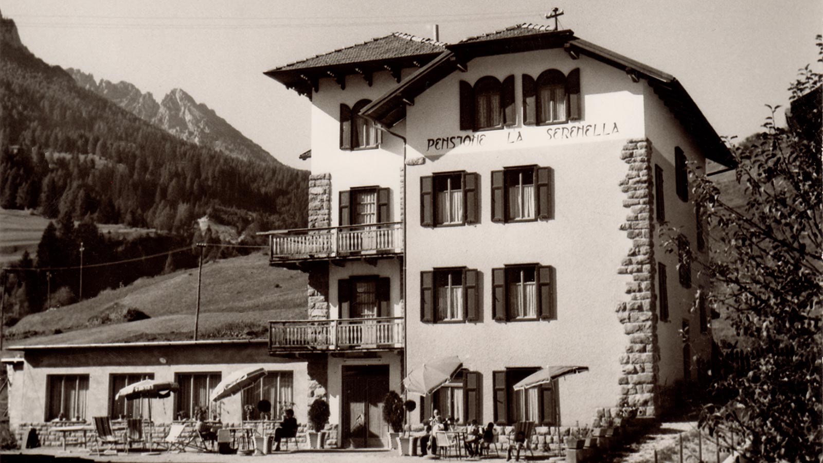 hotel la Serenella in Moena back in 1960